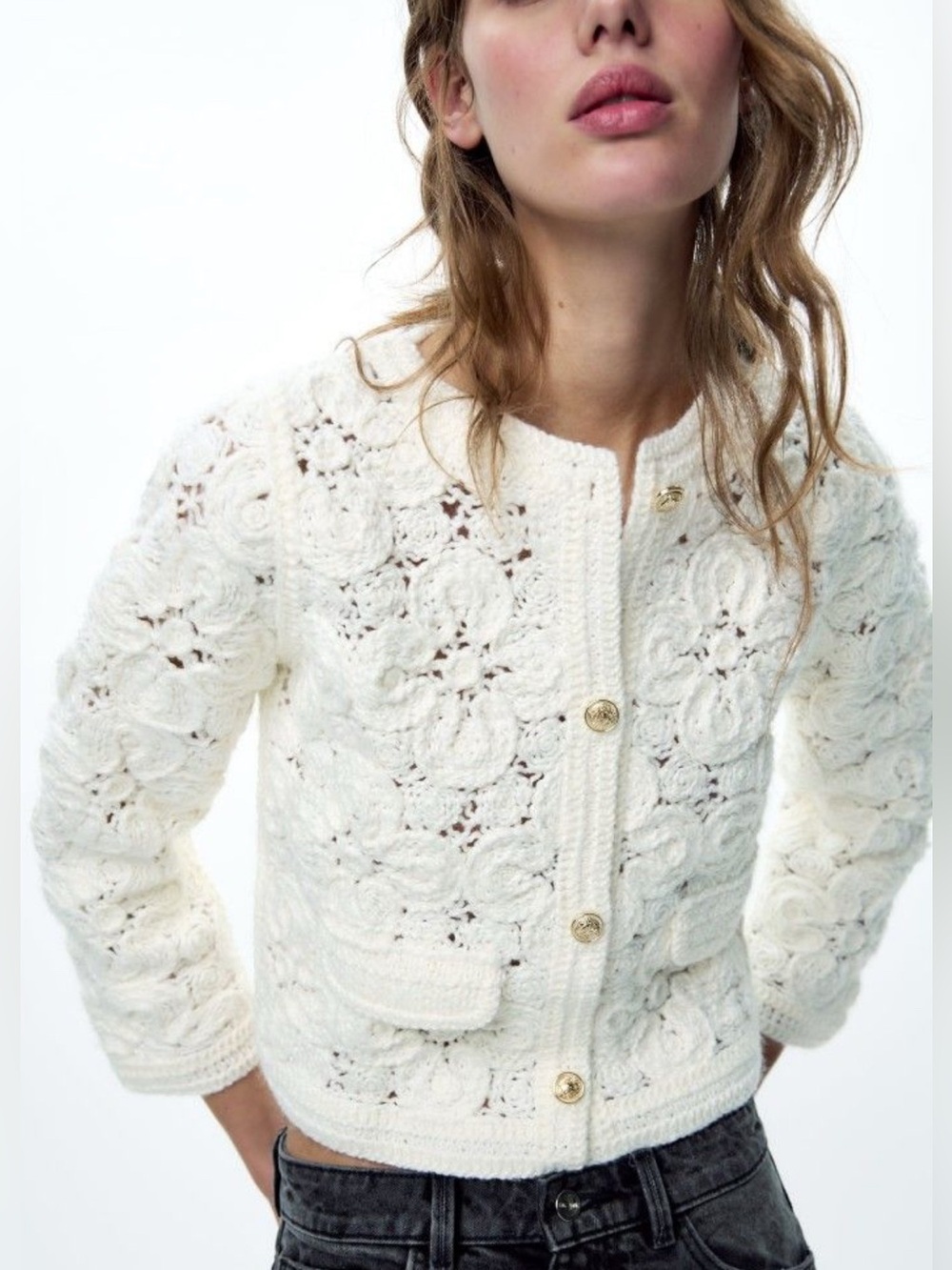 Zara crochet cardigan